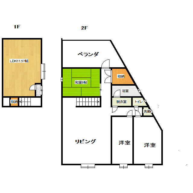 コーワ借家【間取り】