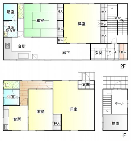 佐野市富岡町事務所【間取り】1.2F