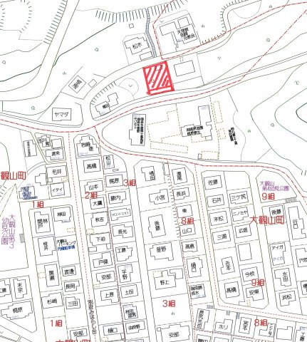 別府市鉄輪東の売地【地図】