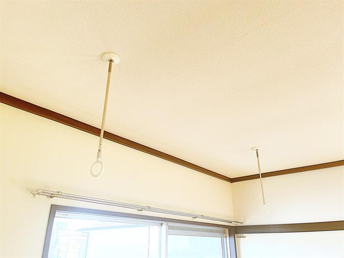 室内物干し付きです。