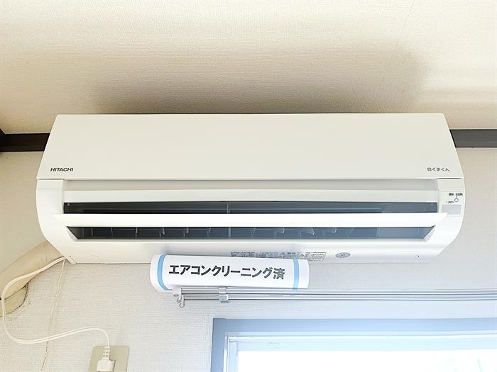 エアコン設備で付いてます！