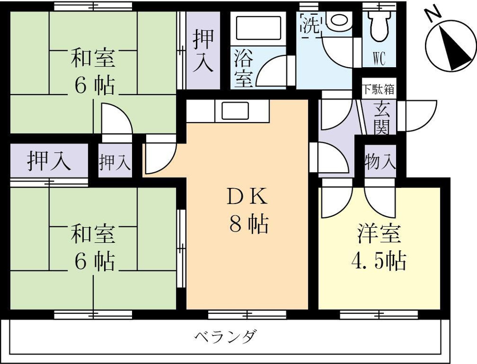 各お部屋に収納あります！