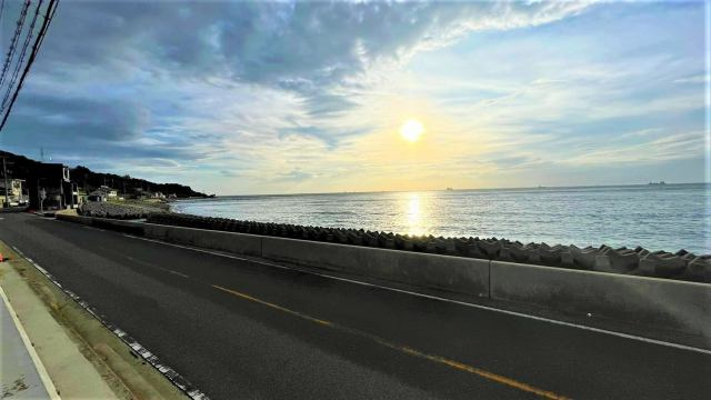 西海岸オーシャンビュー　600坪の土地【展望】