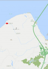 西海岸オーシャンビュー　600坪の土地【地図】