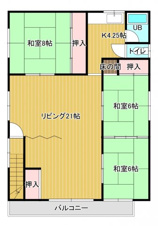 ふじ町2-3店舗付き住宅【間取り】