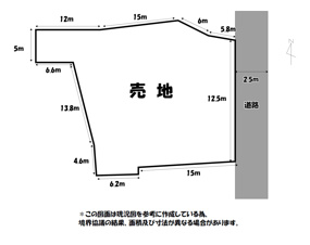 荒尾市下井手売地【間取り】