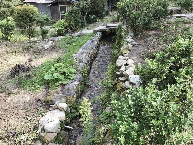 恵那市岩村町の売地【外観】現況写真(水路)