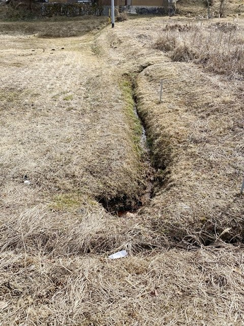 恵那市岩村町の売地【外観】現況写真（水路）