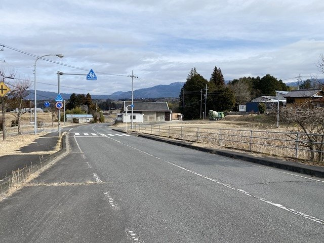 恵那市岩村町の売地【外観】現況写真（国道全体）