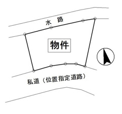 可児市大森の売地【間取り】