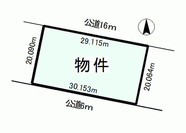 可児市皐ケ丘１丁目の売地【間取り】