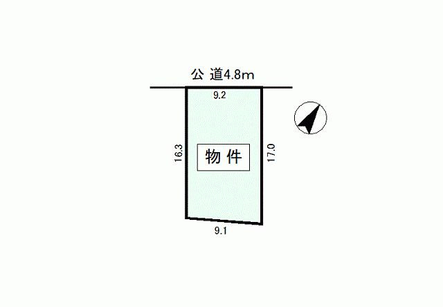 可児市今の売地【間取り】