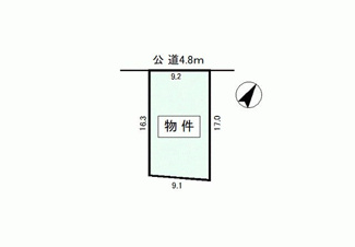 可児市今の売地【間取り】