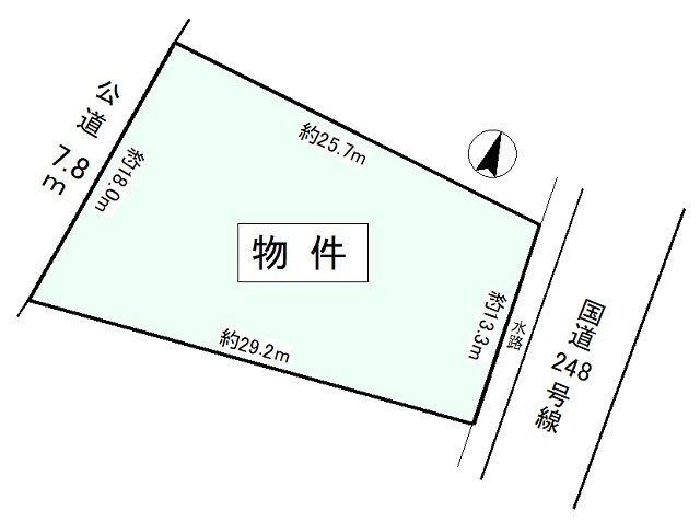 可児市清水ケ丘３丁目の売地【間取り】