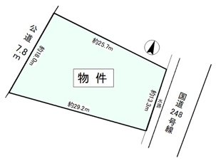 可児市清水ケ丘３丁目の売地【間取り】