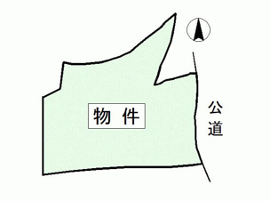 可児市室原の売地【間取り】