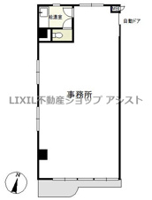 ジュラクビル2階　貸事務所【間取り】