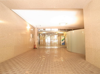 ホテルのような広いエントランス。