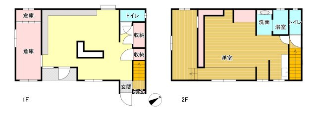 石巻市北上町女川字要害の中古一戸建【間取り】