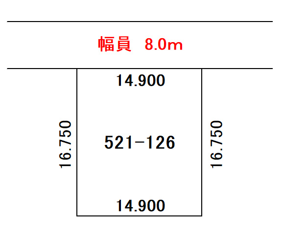 苫小牧市北星町２丁目の売地【間取り】