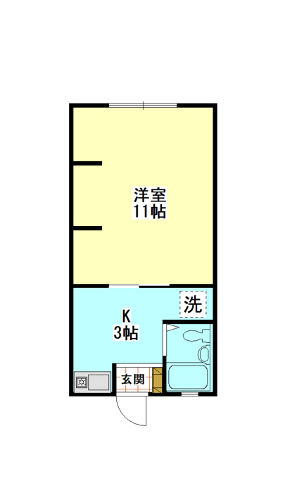 高山市一之宮町のアパート【間取り】