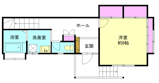 熱海市泉の中古一戸建【間取り】１階間取り