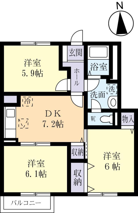 ※104号室の参考写真になります。実際に室内をご内覧下さい。
