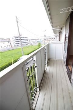 外に洗濯物も干せます