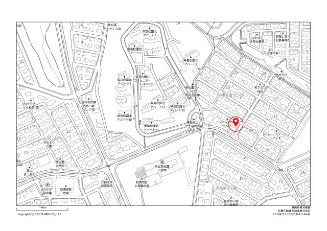 盛岡市東松園３丁目の駐車場【地図】