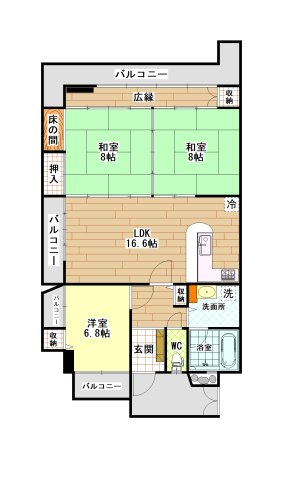 下呂市少ケ野の中古マンション【間取り】