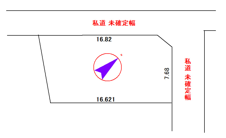 小樽市石山町の売地【間取り】