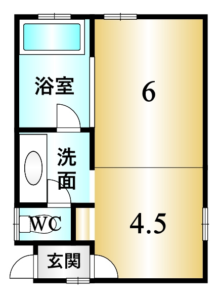 甲斐市下今井の旅館【間取り】