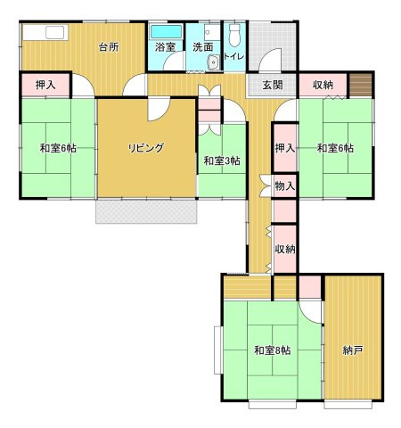 盛岡市松園１丁目の中古一戸建【間取り】