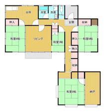 盛岡市松園１丁目の中古一戸建【間取り】