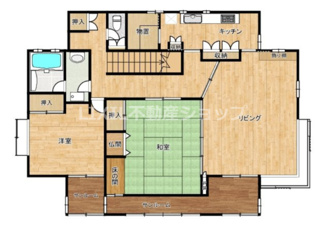 上越市大字四ケ所の中古一戸建【間取り】2階：サンルームや大きな出窓があり開放感があります♪