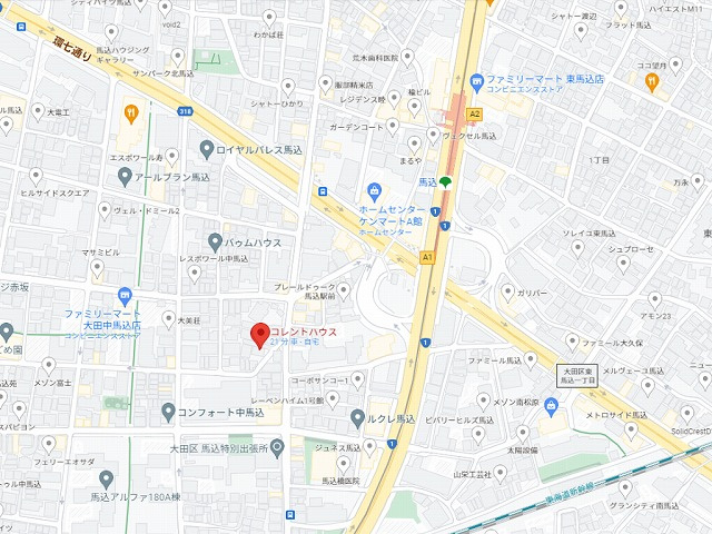 コレントハウス馬込個室１０１号室：ベッド、マットレス、エアコン、カーテンを完備。
