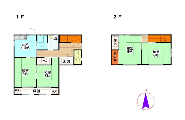 高山市石浦町４丁目の中古一戸建【間取り】