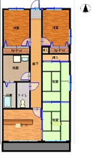 石巻市水押３丁目の中古マンション【間取り】