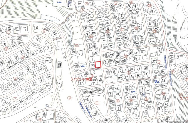 別府市スパランド豊海の売地【地図】