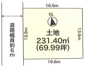 S21730-岩倉南【区画図】土地図