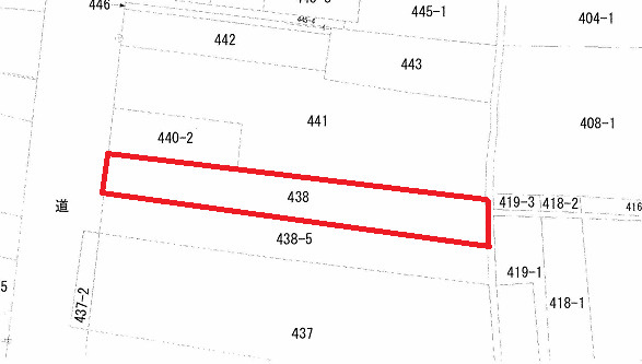 鳥取市吉方町1丁目 土地【区画図】