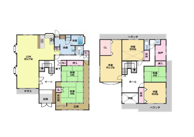 富田林市藤沢台７丁目の中古一戸建【間取り】