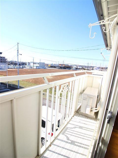 日当たり良好のバルコニー