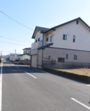 石巻市渡波字栄田の売地【前面道路含む現地写真】