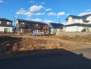 奥州市水沢字川端の売地【外観】南側からの写真です