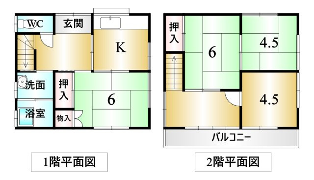 甲府市下飯田3丁目 中古戸建【間取り】