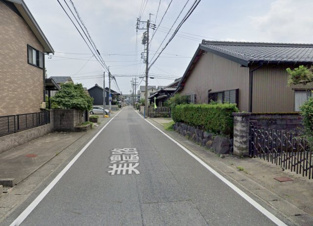 清須市一場　売土地【前面道路含む現地写真】間口約8.5ｍ、東側幅員約6.0ｍあり、車もスムーズに駐車可能！