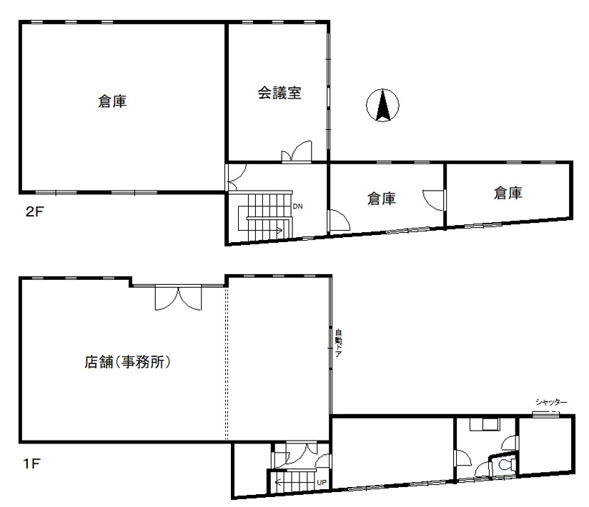 可児市広見店舗・倉庫【間取り】