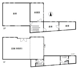 可児市広見店舗・倉庫【間取り】