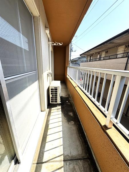 日当たり良好のベランダです